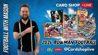 #125 4x 2026 bowman football jumbo with Mason 10.2.26