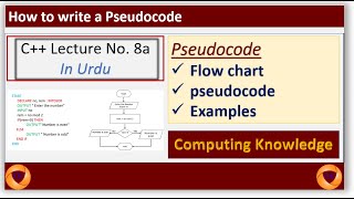 How to write a flowchart || how to write Pseudocode|| How to Write Pseudocode and Draw Flowcharts