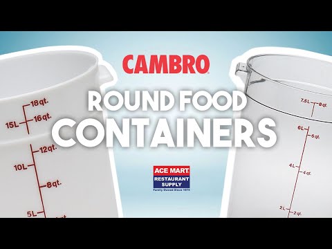 Cambro Round Food Containers