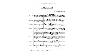 Eugene Goossens – Concertino for String Octet