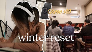 productive winter reset | quitting twitch, canon v10 vlog test, college life, LA living