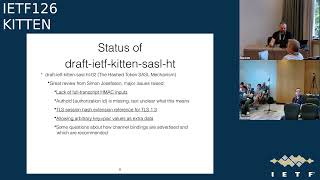 IETF 126: Common Authentication Technology Next Generation (KITTEN) 2026-07-23 09:30