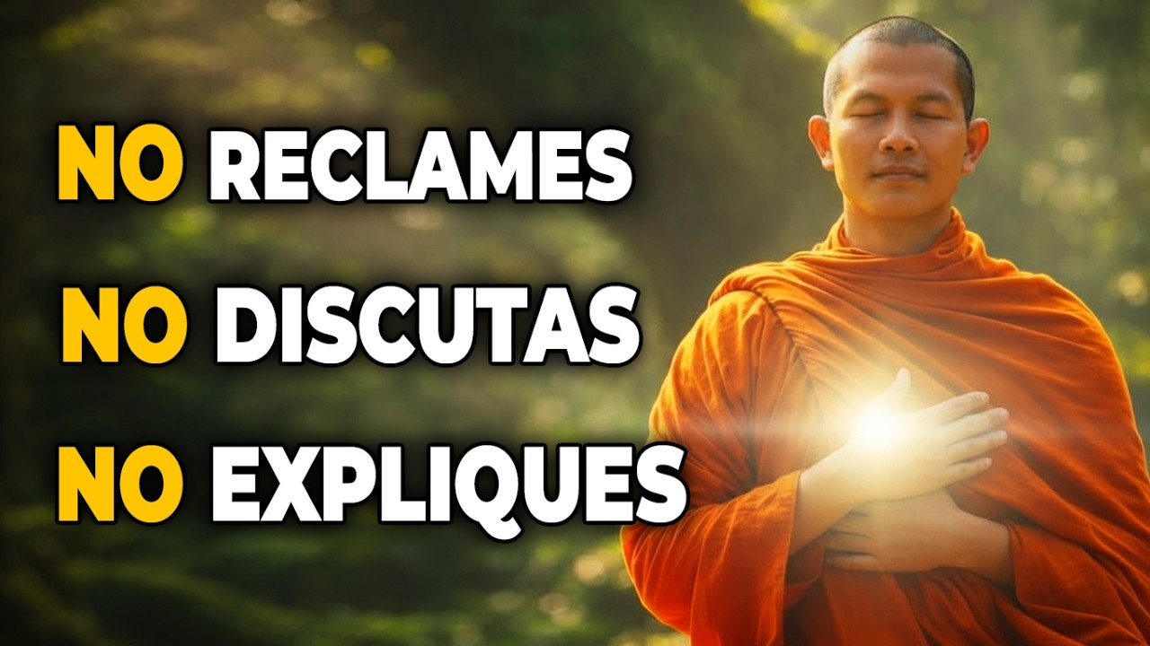 NO RECLAMES, NO DISCUTAS, NO PIDAS EXPLICACIONES | ENSEÑANZA BUDISTA PARA ENCONTRAR PAZ INTERIOR