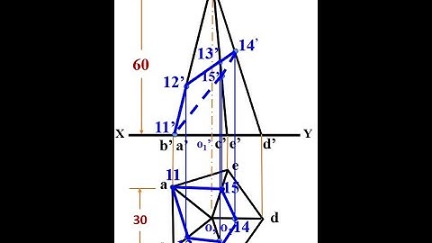 Engineering Graphics Lecture 014Z12 Development of Surfaces of Solids XXXVIII (Pentagonal Pyramid SD