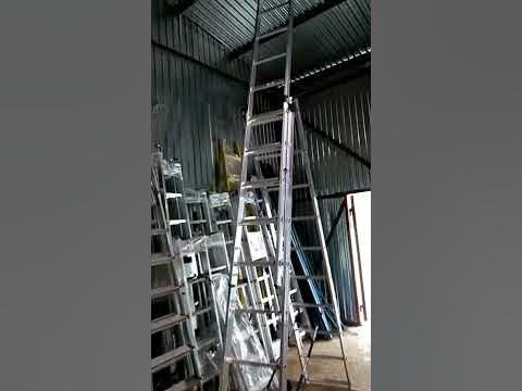 Лестница-стремянка трехсекционная АЛЮМЕТ 5310 3х10 - YouTube