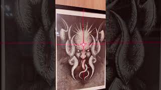 Tattoo transfer using a laser leveler 레이져 수평기를 이용한 타투전사