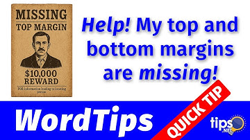 Missing Top and Bottom Margins