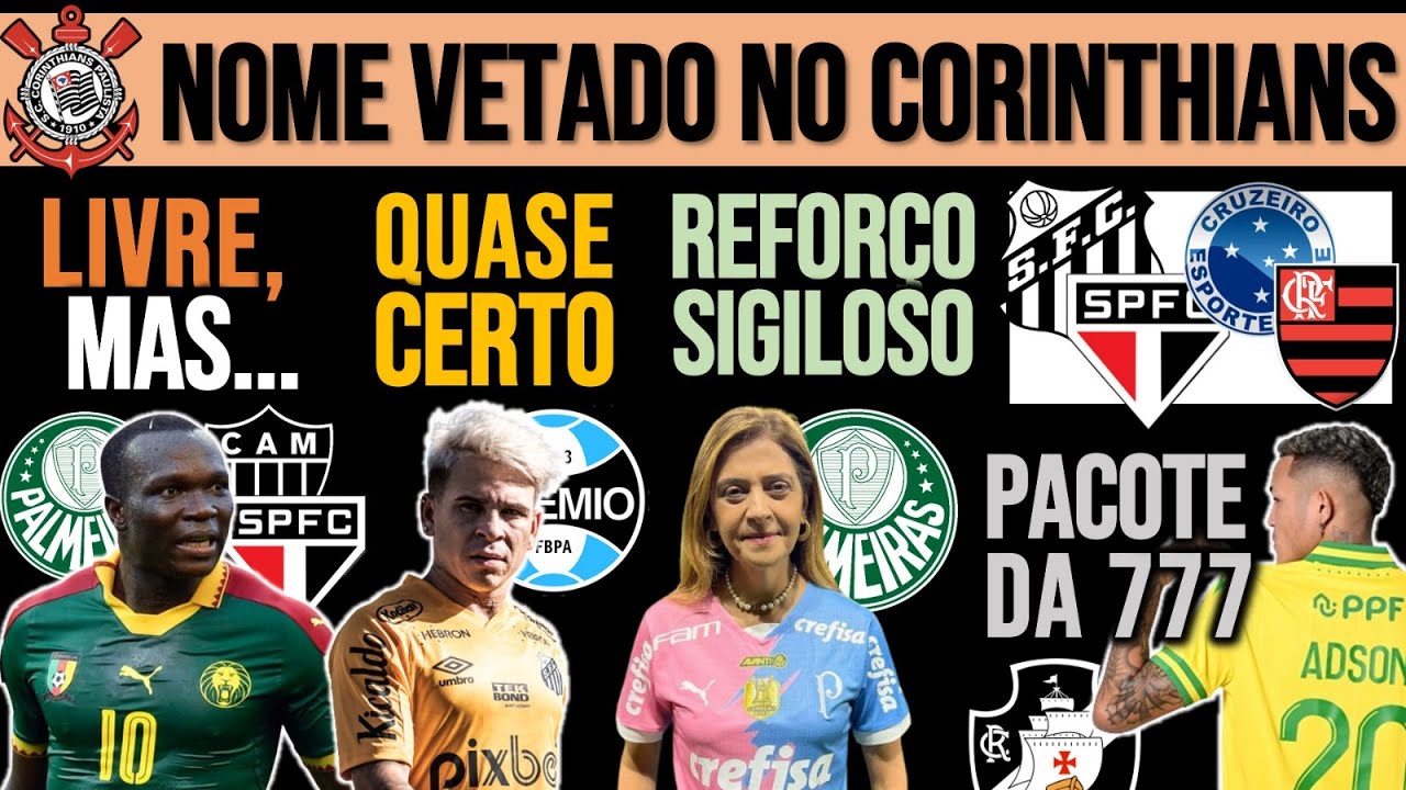 ABOUBAKAR: VERDÃO, SP OU GALO? SOTELDO QUASE FECHADO! VETO NO TIMÃO! VASCO,  LUCAS, DE LA CRUZ, LEILA 