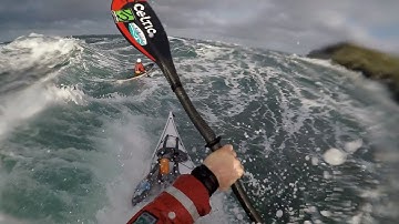 Sea Kayaking at Calf Sound Isle of Man - spring tides 3rd December 