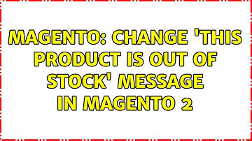 Magento: Change 