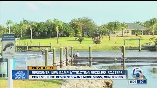 Boaters at new ramp causing damage on C-24 canal