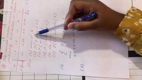 Probability Distributions I: Discrete Variables - Expectation & Variance (Part 2)