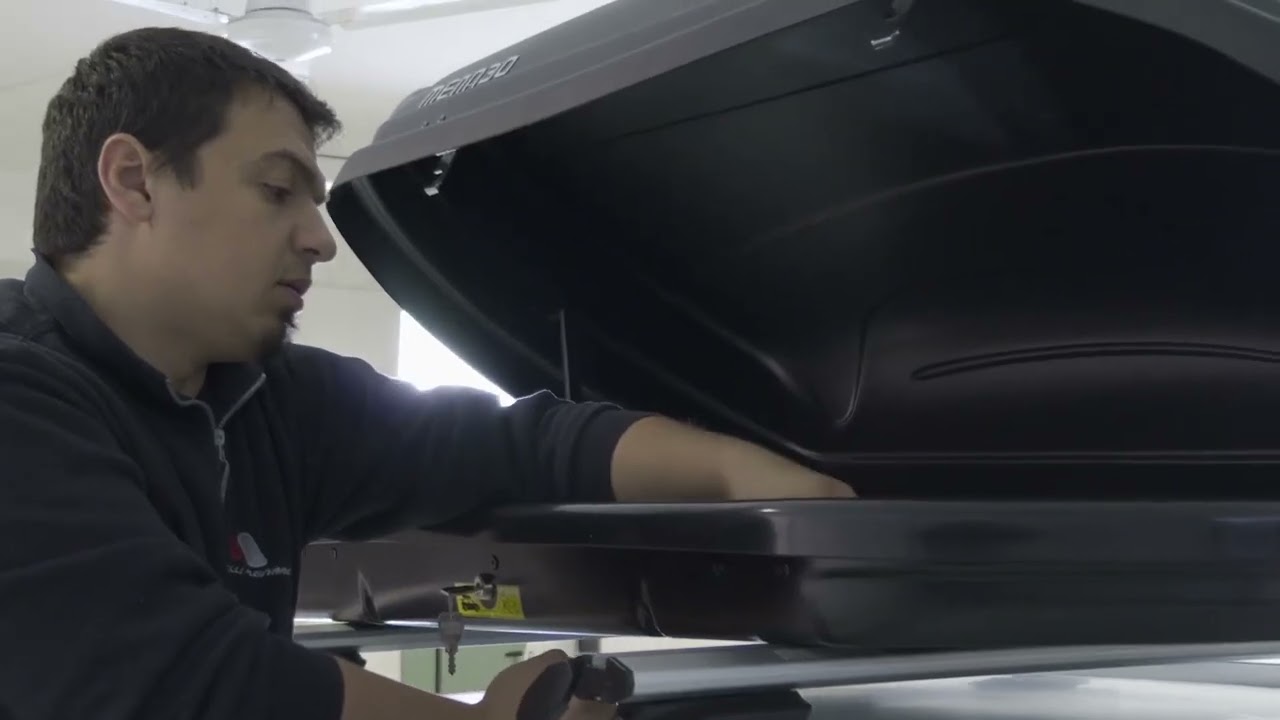 Box Cofano Auto Baule Portatutto da Tetto Menabò Marathon Dark