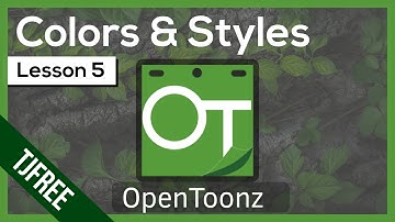 OpenToonz Lesson 5 - Colors, Palettes and Styles