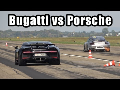 1600HP 9ff Porsche 997 Turbo vs 1500HP Bugatti Chiron