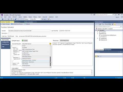 Alexa Skills using Visual Studio part 2