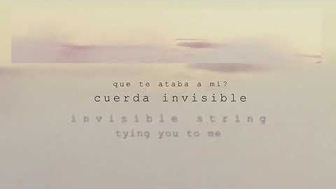 invisible string -  taylor swfit  - inglés y español