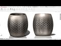 Exercise 13: How to model 'Honeycomb Vase' in Solidworks 2018