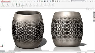 Exercise 13: How to model 'Honeycomb Vase' in Solidworks 2018