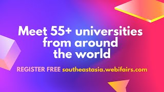 WebiFair on 06 March 2021: Meet some of the universities