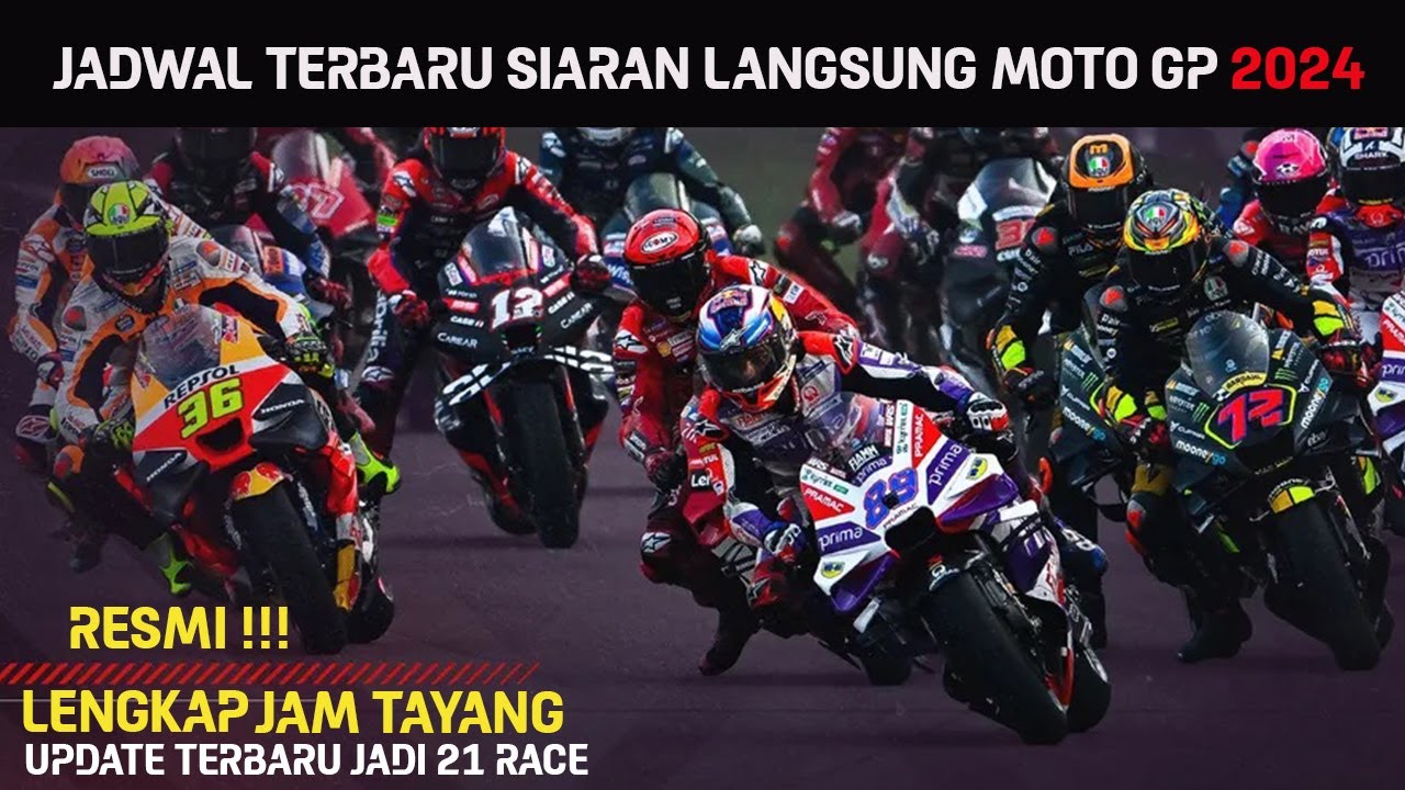 Jadwal Siaran Langsung Race Motogp 2024 Lengkap Jam Tayang~Live Trans7 ...