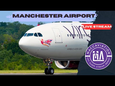 [4K] Manchester Airport Live 🔴 #planes #live