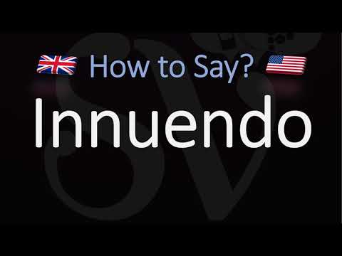 How To Pronounce Innuendo Meaning x Pronunciation