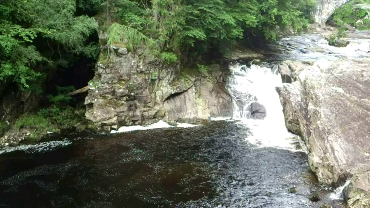 River Moriston Falls at Invermoriston on the banks of Loch Ness Scotland
