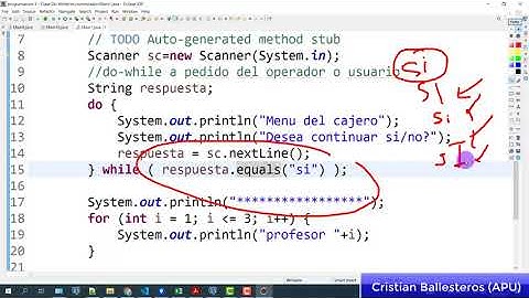 Estructura Do while en JAVA como repetir a pedido del operador o usuario PARTE 2/2