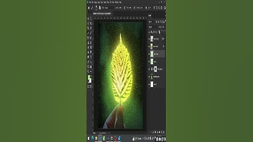 Tree leave Glow in Photoshop #shorts