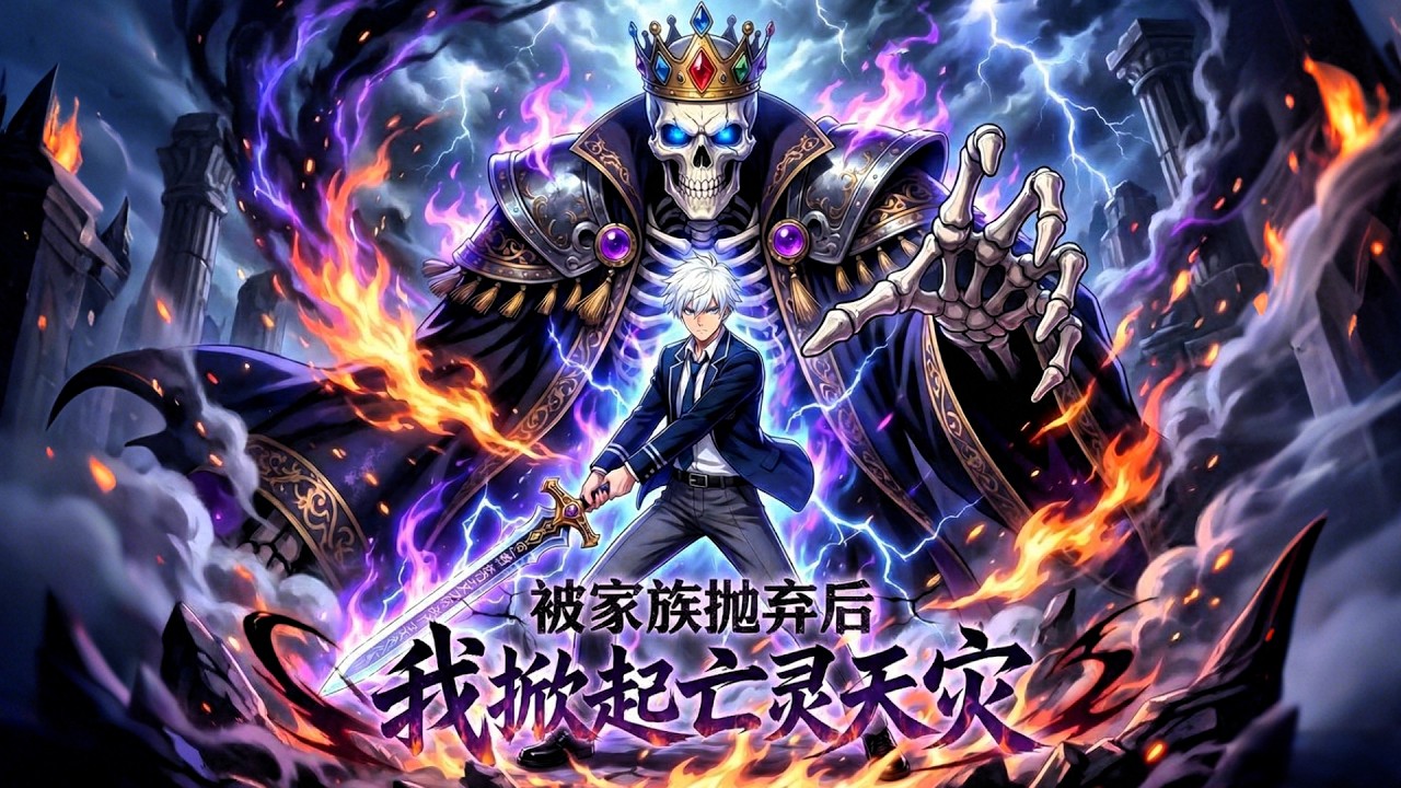 【FULL】被家族拋棄後，我掀起亡靈天災🔥父母逼我和弟弟交換召喚獸！他拿光明巨龍，把破骷髏塞給我！我反手覺醒亡靈天災，骷髏秒變骸骨之王，現在跪着求我換回來？晚了！#男頻 #逆襲 #動漫 #都市