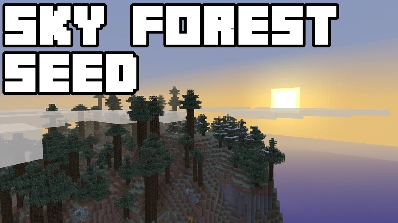 Minecraft Console Edition Seed: FOREST IN THE SKY! (Minecraft Amplified Seed)