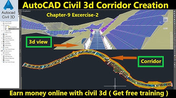 How to Create Corridor in AutoCAD Civil 3d | Civil 3d Corridor Creation | Rebuild Civil 3d Corridor