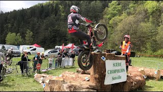 Trial de Susville le 5 mai 2024 en France  organisé par le club RTF 38 trial . Vidéo 4 K .