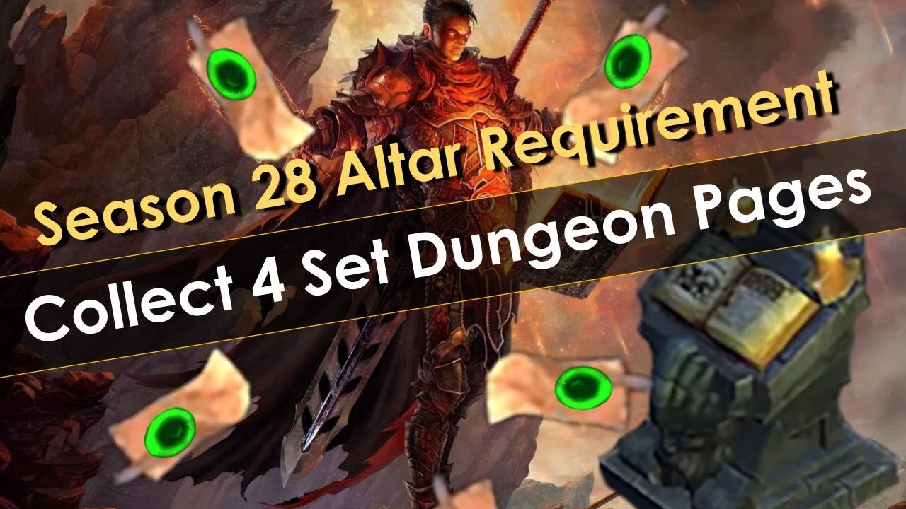 to the 4 Set Dungeon Pages Instantly - Diablo 3 Season 28 Altar Requirement - YouTube