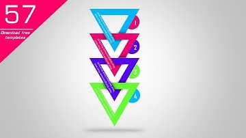 four step triangle infographic in powerpoint/Powerpoint Infographics/Graphic design/Free Template