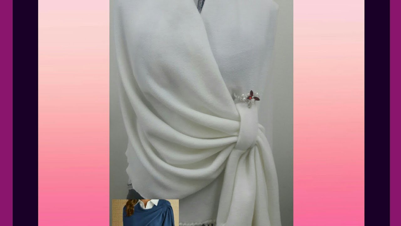 شوفي بمتر الا ربع من القماش عمل شال شكلة اية يارب يعجبكم