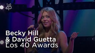 David Guetta, Becky Hill — Remember / Crazy What Love Can Do / I'm Good Live Los40 Music Awards 2022 Resimi