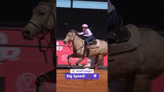 Blink and You'll Miss This Incredible Barrel Run! 🐎💨 #horse #rodeo #cowgirl