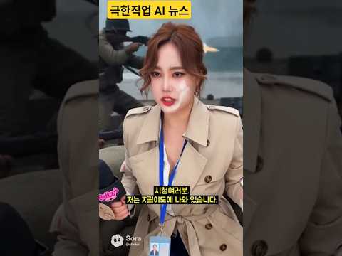 📢극한직업 뉴스8  #ai #전쟁 #날씨 #쇼츠 #코미디 #가상  #sora2