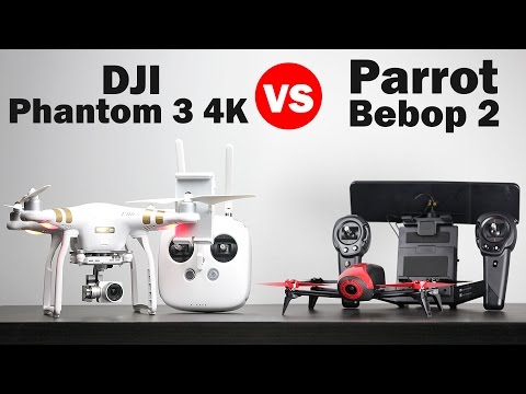 Parrot Bebop 2 vs DJI Phantom 3 4k - Drone Comparison