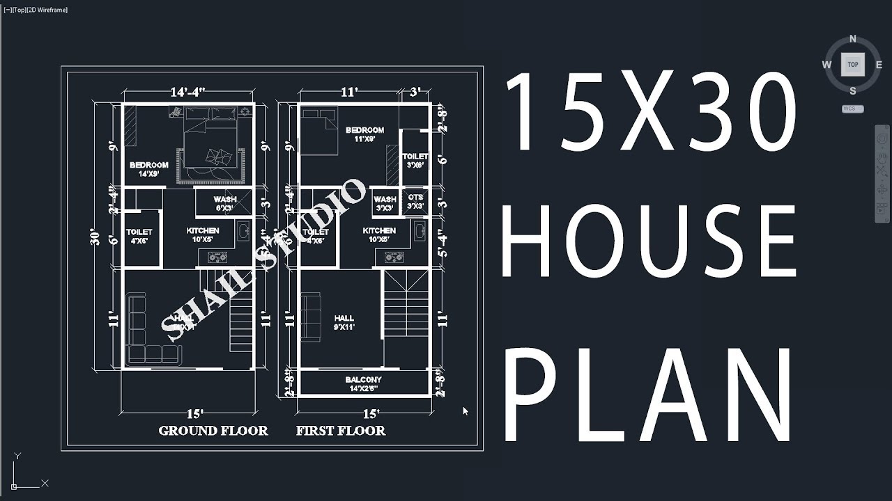 15x30 House Plan With 3d Elevation By Nikshail Little House Plans