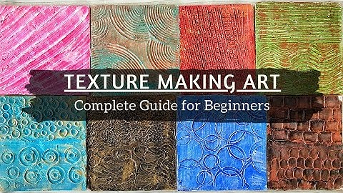 Texture Making Art LIVE Workshop - Complete Guide for Beginners / Step by Step Tutorial