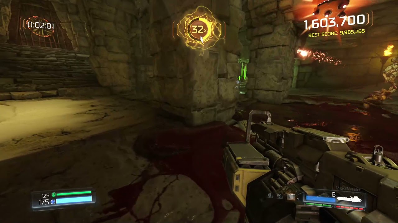 Failing an Arcade Mode run thanks to a bug, thanks Doom very cool