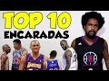 TOP 10 ENCARADAS MAIS DESRESPEITOSAS DA NBA - (NBA Stare-Down)