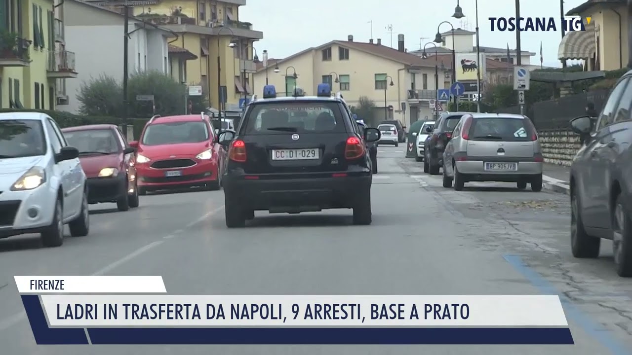 2023-10-26 FIRENZE - LADRI IN TRASFERTA DA NAPOLI, 9 ARRESTI, BASE A PRATO