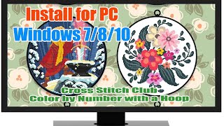 Cross Stitch Club — Color by Number with a Hoop for PC Windows - Soft4WD screenshot 4