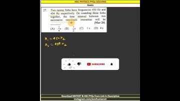 HSC Physics PYQs - MCQs Solving | Superposition Of Waves | Question 27 |#short #hsc #shorts
