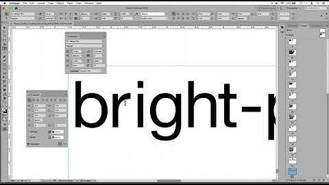 InDesign Leading  Tracking and Kerning