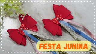 TUTORIAL DE LAÇO PARA FESTA JUNINA